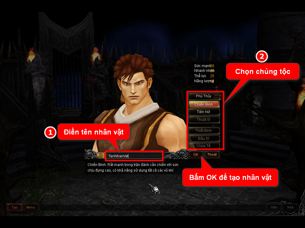 Chức năng chính của Game MU Long Châu Chức năng chính của Game MU Long Châu